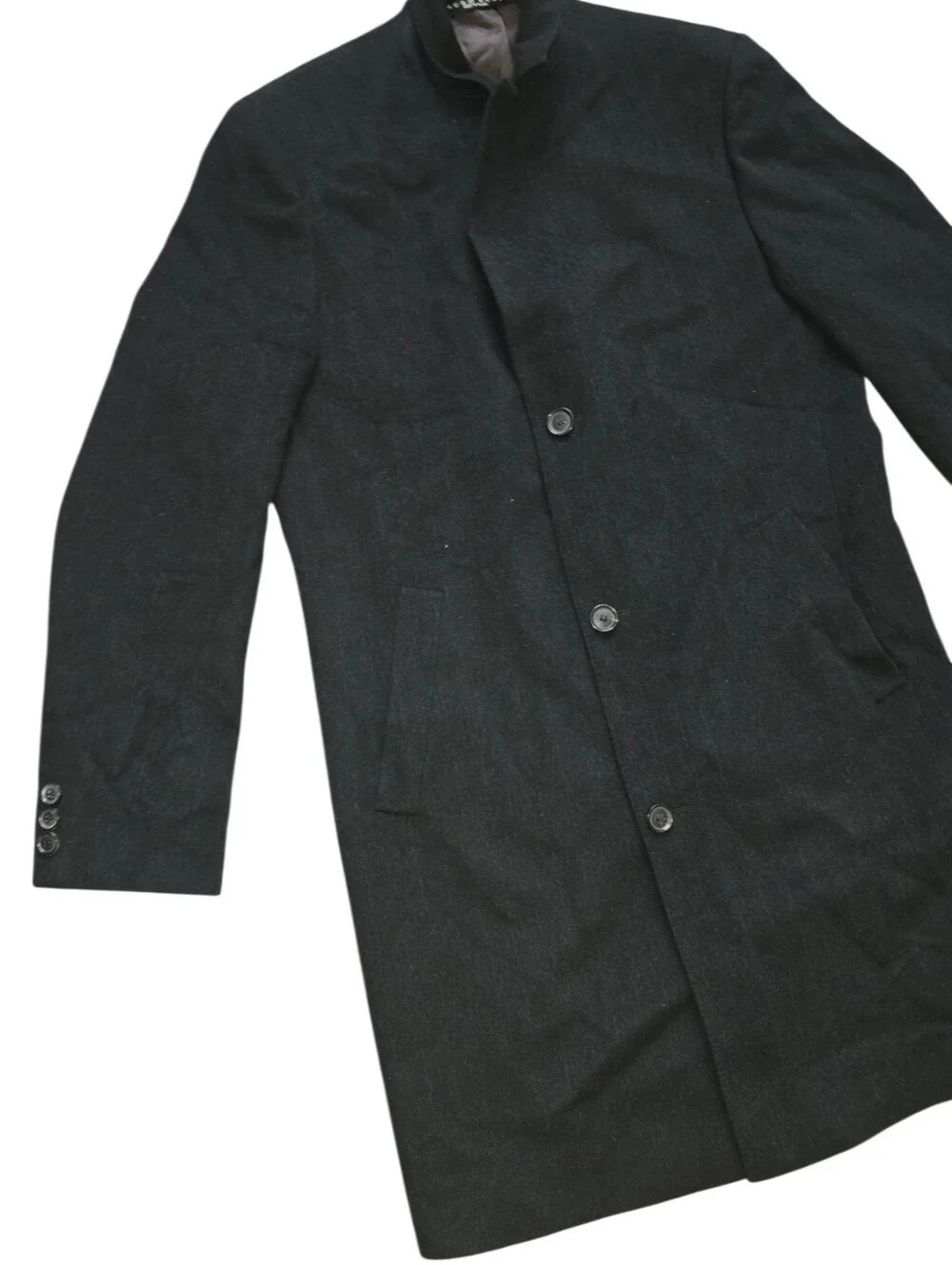 Hugo Boss Stratus Dark Wool/Cashmere Trench Coat